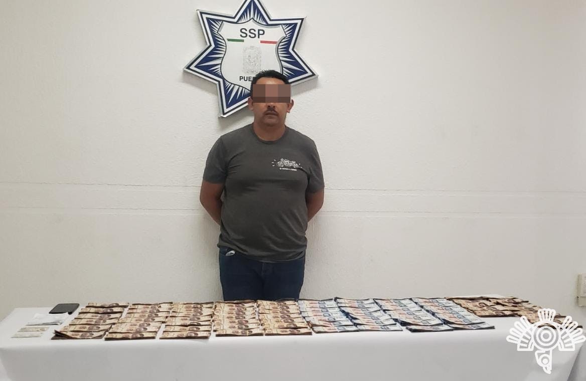 Asegura SSP a hombre con más de 800 mil pesos en efectivo