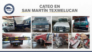 Aseguran vehículos y autopartes en cateos de San Martín