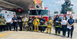 Domino´s agradece la labor de los Bomberos durante pandemia llevándoles pizza