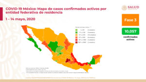 Aumentan a 42,595 los casos positivos de Covid-19 en México