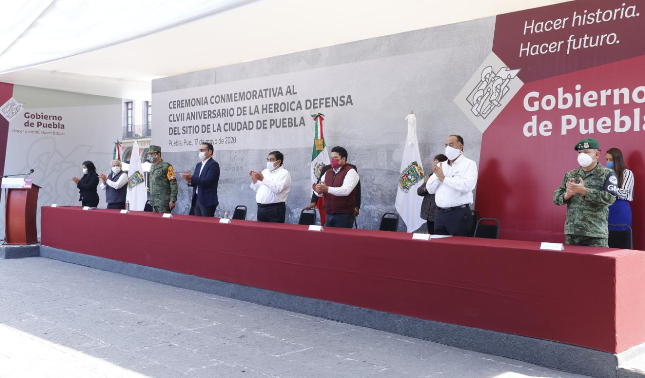 Gobierno del estado conmemora el CLVII Aniversario de la Heroica Defensa del Sitio de la Ciudad de Puebla