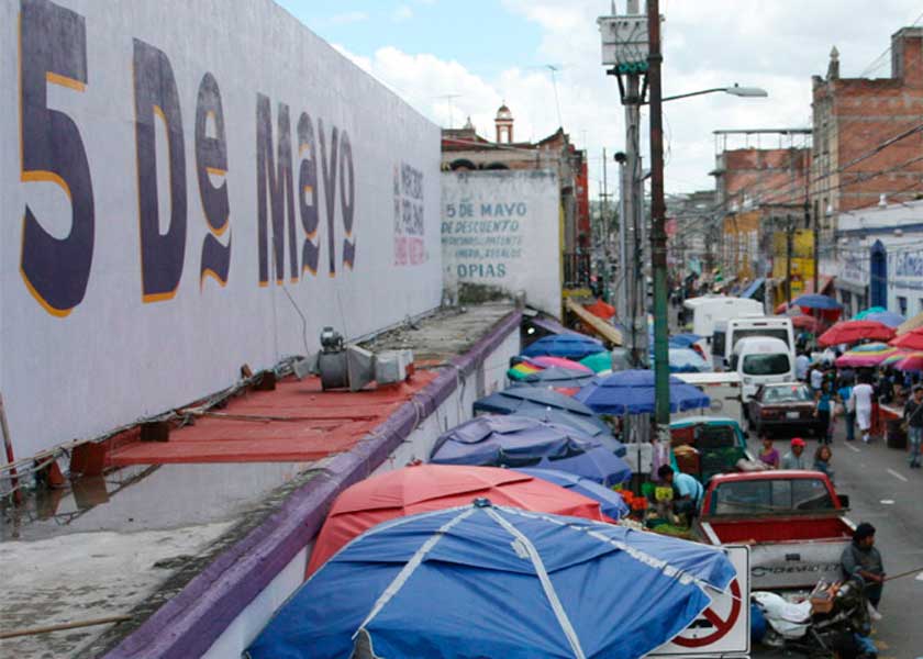 Mercado 5 de mayo libre de coronavirus