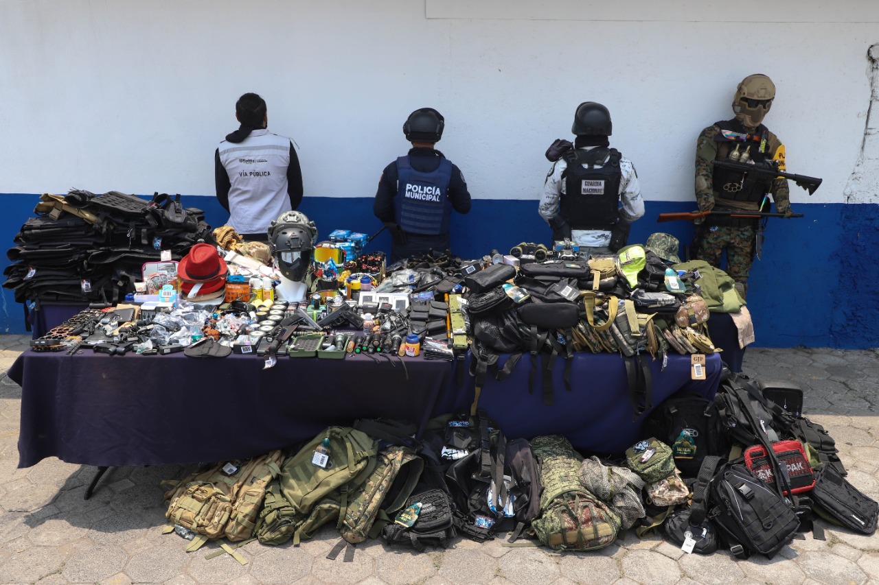 Realizan operativo SSC y Guardia Nacional en La Fayuca