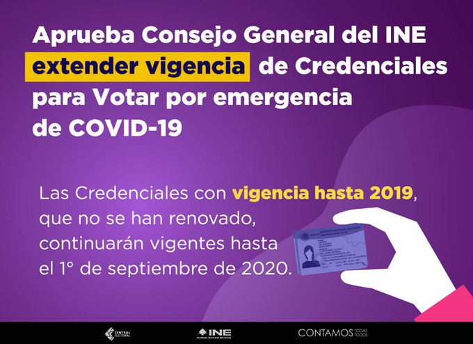 Aprueba INE proyectos para garantizar derecho a la identidad durante emergencia por COVID-19