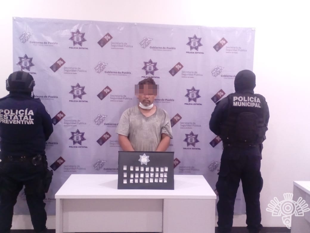 Captura SSP a sujeto relacionado con la venta de drogas y armas en Tehuacán