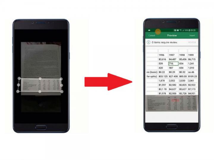 Cómo convertir una foto en hoja de cálculo en Excel