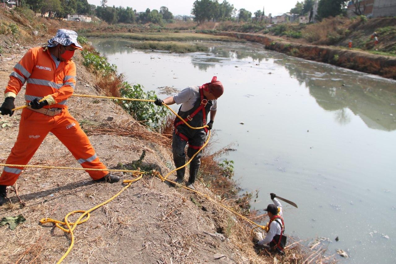 Arranca Ayuntamiento de Puebla limpieza preventiva en puntos de riesgo susceptibles de inundación