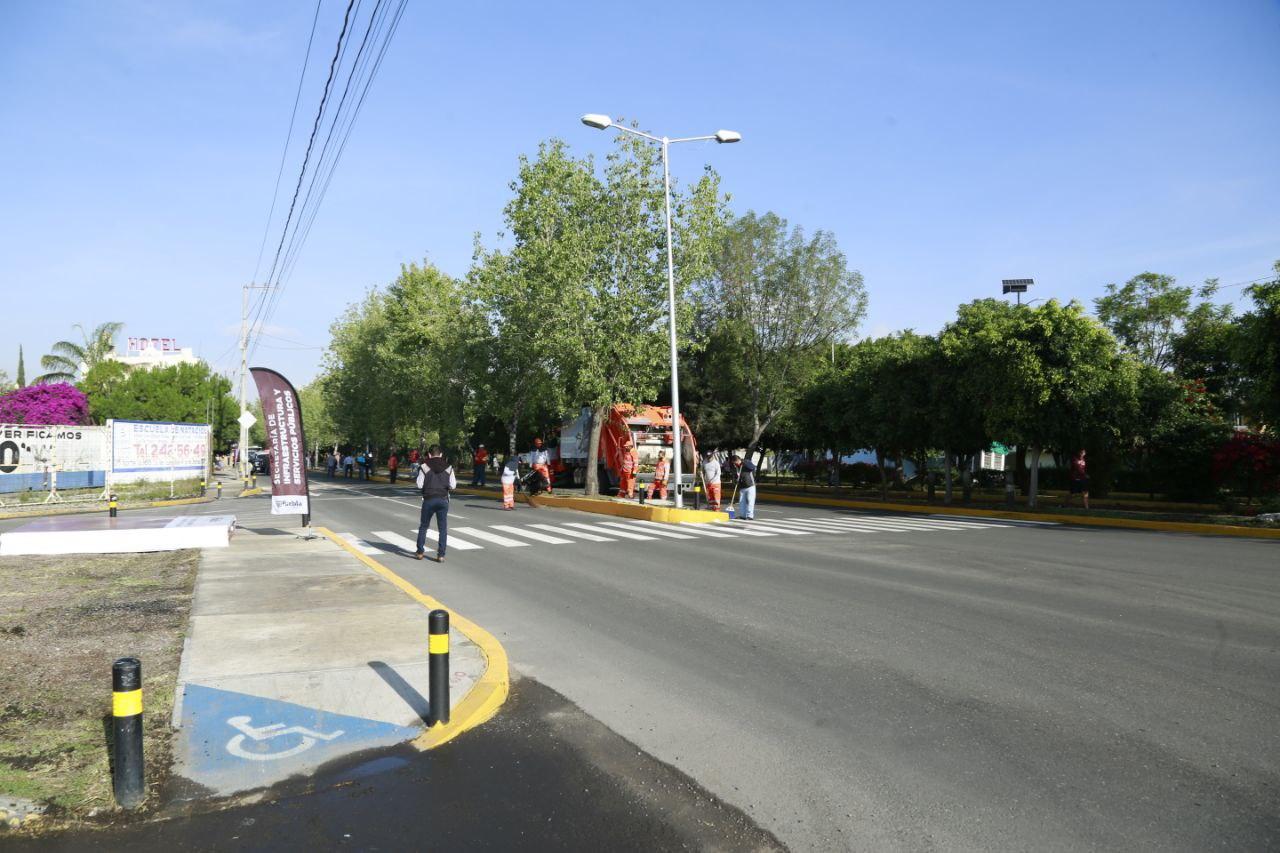 Gobierno de la Ciudad rehabilita Avenida Carmen Millán, en San Felipe Hueyotlipan