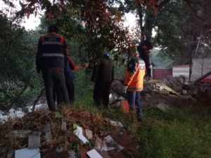 Atiende SEGOB afectaciones por lluvias  en Amozoc y Chietla