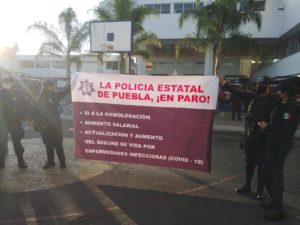 Confirma Barbosa Huerta que las protestas de policías estatales son por reclamo de aumento salarial