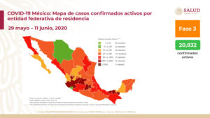 Registra México más de 130 mil casos positivos de COVID-19; hay más de 20 mil activos