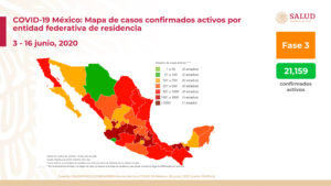 Aumentan a 18,310 las muertes por coronavirus en México; hay 154,863 casos confirmados