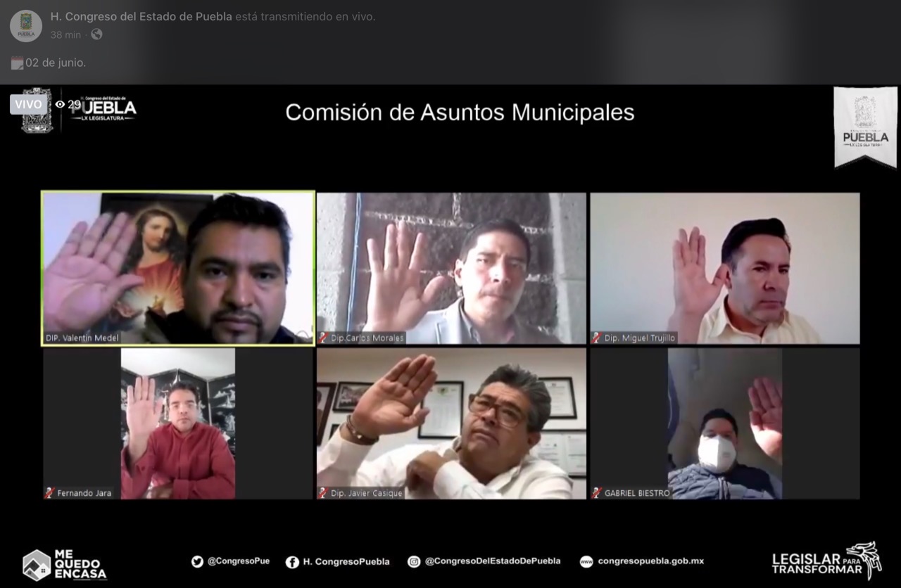 Aprueban en Comisión de Asuntos Municipales del Congreso, reformas a la Ley Orgánica Municipal para garantizar paridad de género en plebiscitos de juntas auxiliares