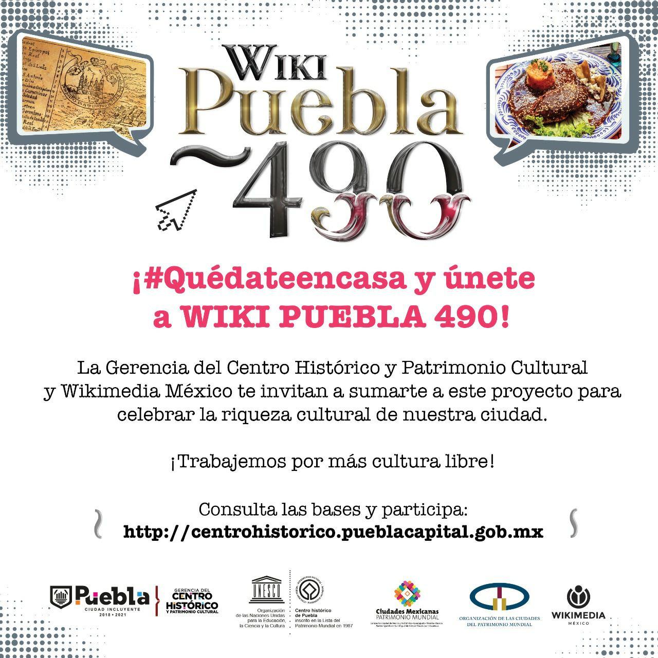 Gobierno de la Ciudad impulsa Wiki Puebla para celebrar 490 años de fundación