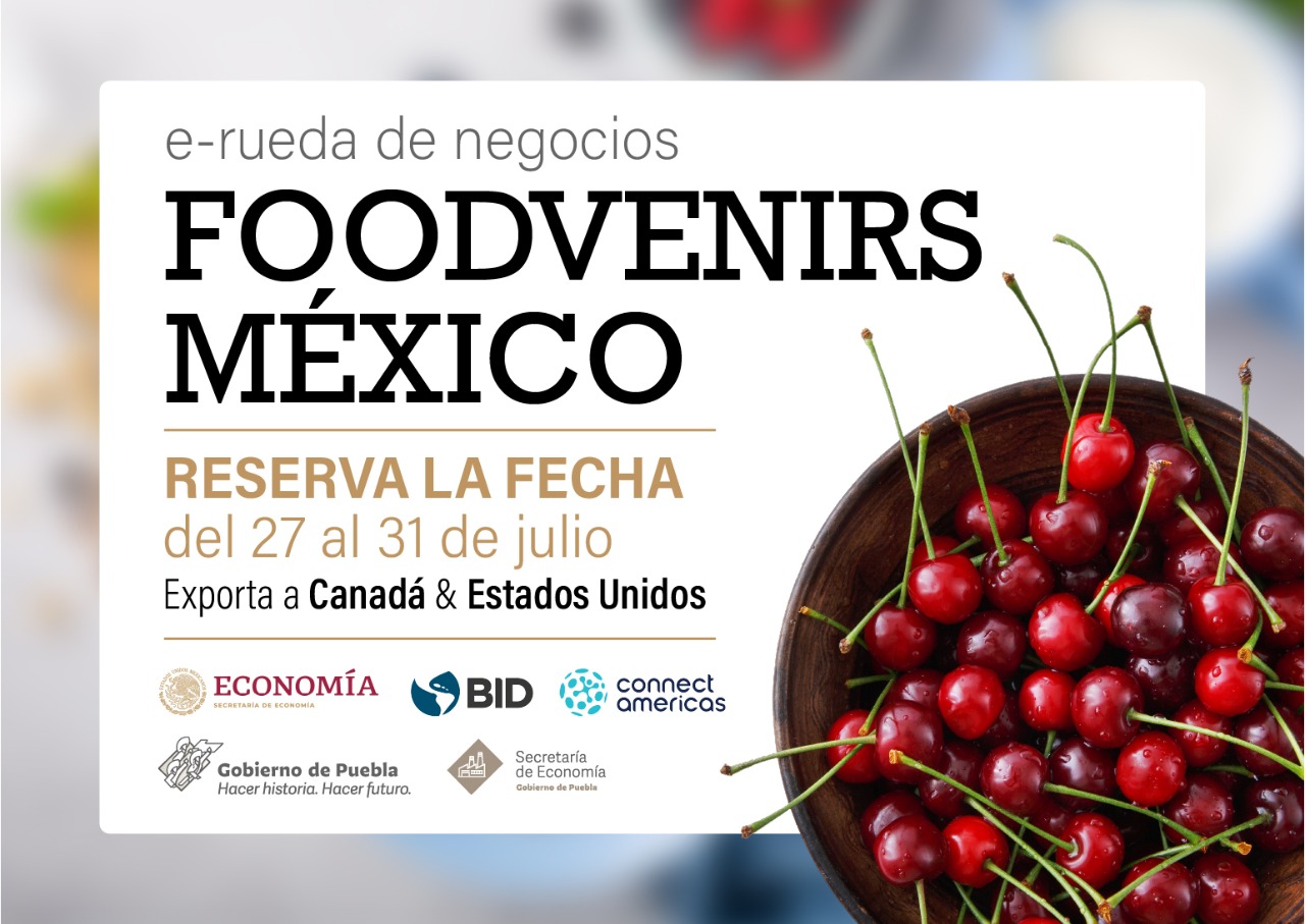 Participan 22 empresas poblanas en e-rueda de negocios “Foodvenirs México”