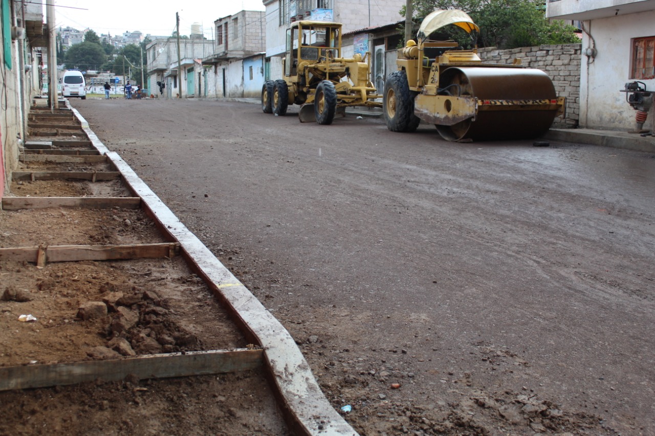 Con inversión de 10 mdp el gobierno de la Ciudad pavimentará cinco nuevas calles en juntas auxiliares