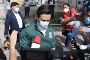 Zoé Robledo inauguró Módulo Hospitalario Temporal para atender casos covid-19 se instaló en la UMF 6 del IMSS