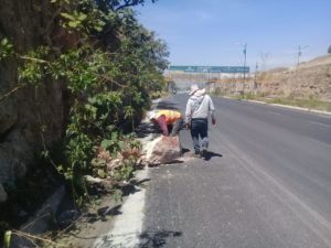 Atiende Secretaría de Infraestructura derrumbes en Periférico Ecológico