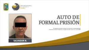 Obtuvo Fiscalía auto de formal prisión contra presunto feminicida