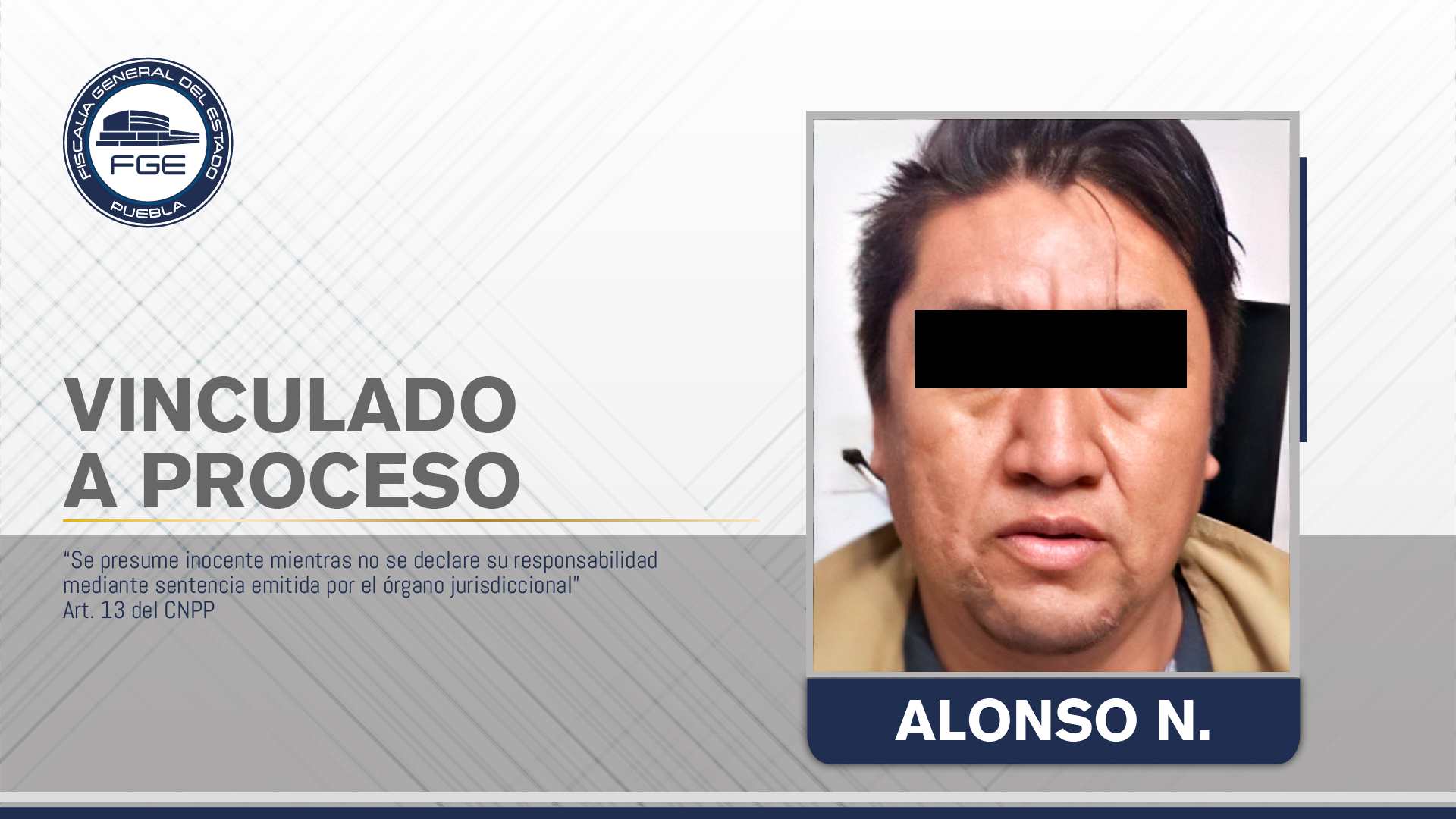 Fiscalía logró vinculación a proceso de Alonso N. por feminicidio