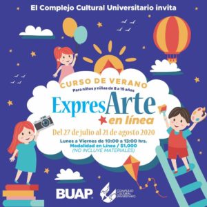 Abre CCU Buap curso de verano en línea para niñas y niños