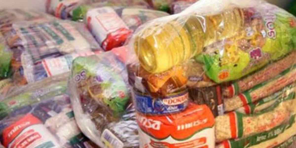Segunda entrega de paquetes alimentarios por gobierno está detenida por altos contagios de covid-19