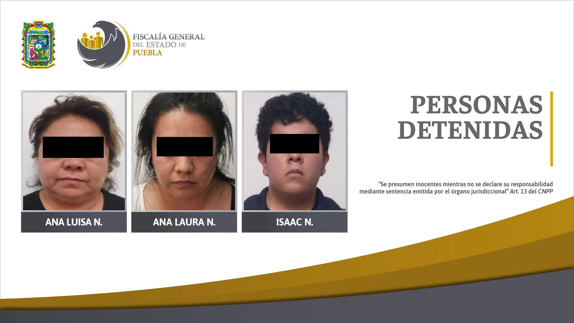 Detiene Fiscalía a madre e hijos por extorsión en Las Ánimas