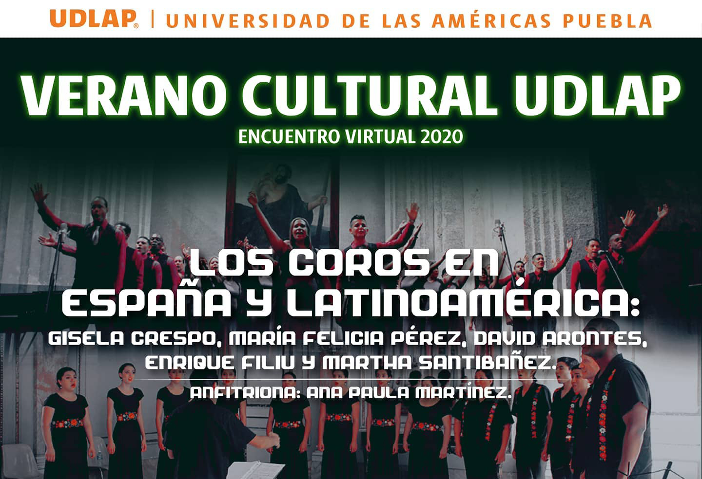 Verano Cultural UDLAP reúne a grandes directores corales de México, España y Cuba