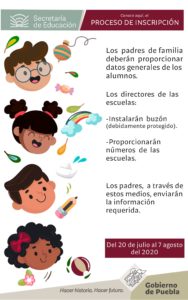 Inicia este lunes 20 de julio el ciclo escolar 2020-2021 en Puebla