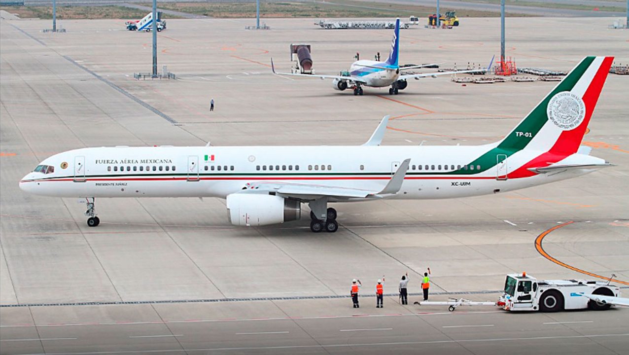 El avión presidencial: regresará a México esta semana