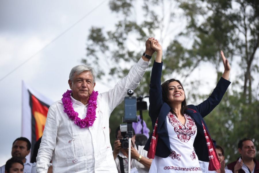 Claudia Rivera recordó el triunfo de AMLO