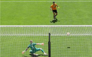 Raúl Jiménez y su gol con el sello de la casa para los Wolves ante el Everton El delantero