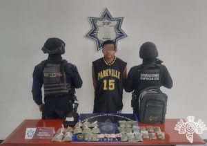 Presunto narcovendedor de “El Pelón” es capturado por Policía Estatal