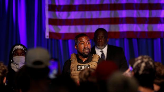 Kanye West realizó su primer acto de campaña para la Presidencia de EUA