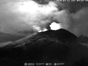 Popocatépetl genera 94 exhalaciones