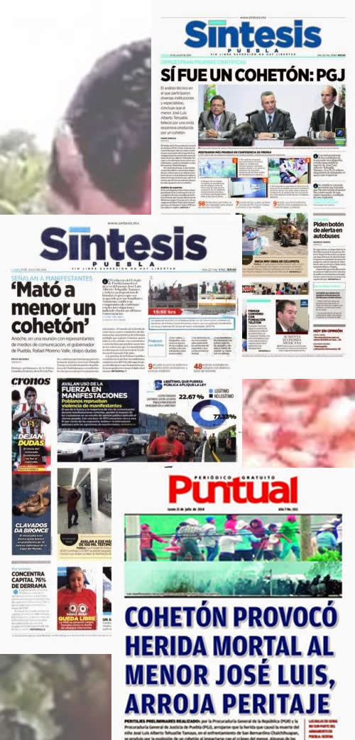 El día que la prensa se hizo cómplice de Moreno Valle por la muerte de José Luis Tehuatlie