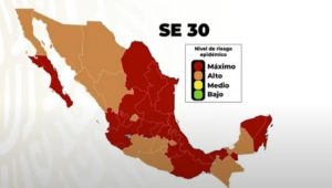 Semáforo COVID del 20 al 26 de julio: 18 estados quedan en rojo y 14 en naranja