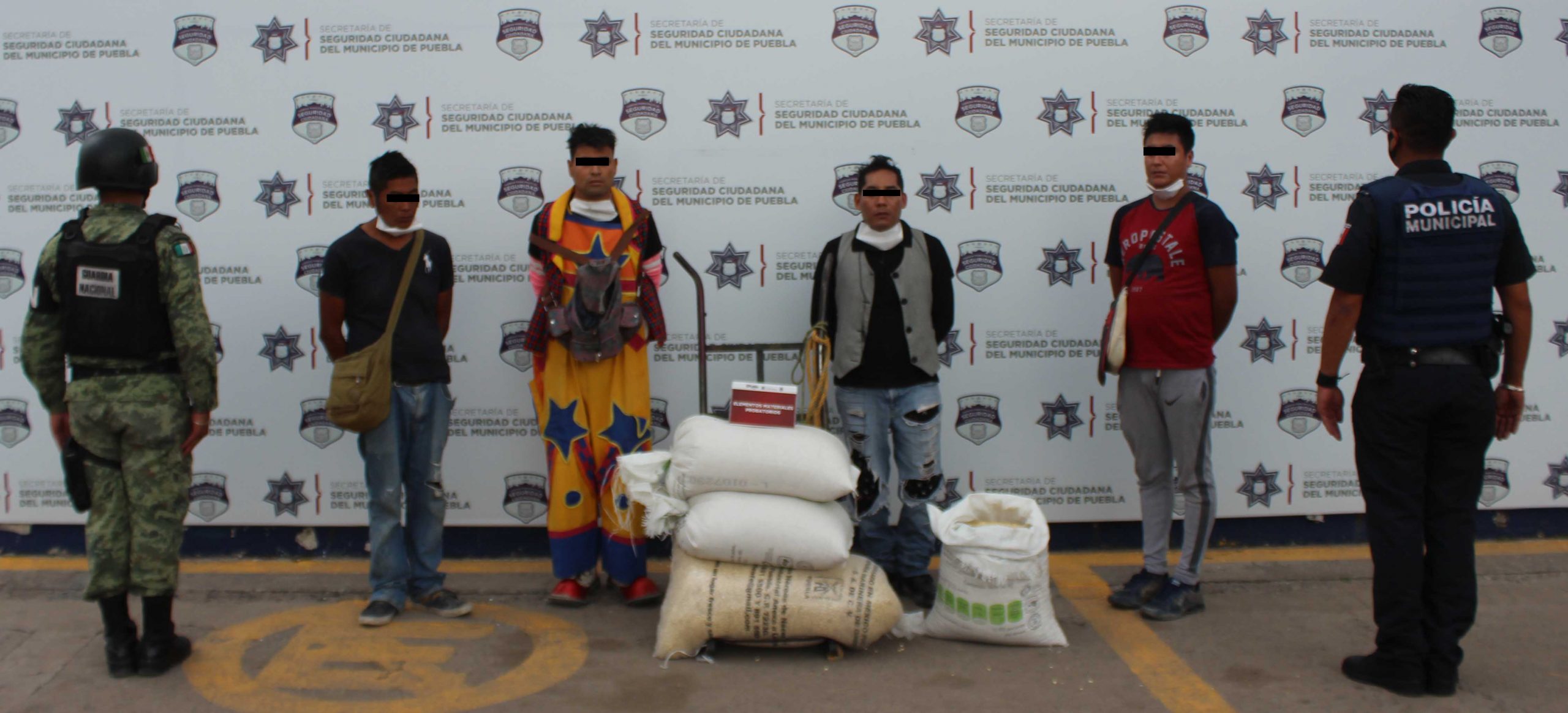 Detuvieron Guardia Nacional y Policía Municipal a cuatro hombres por robo a tren de carga