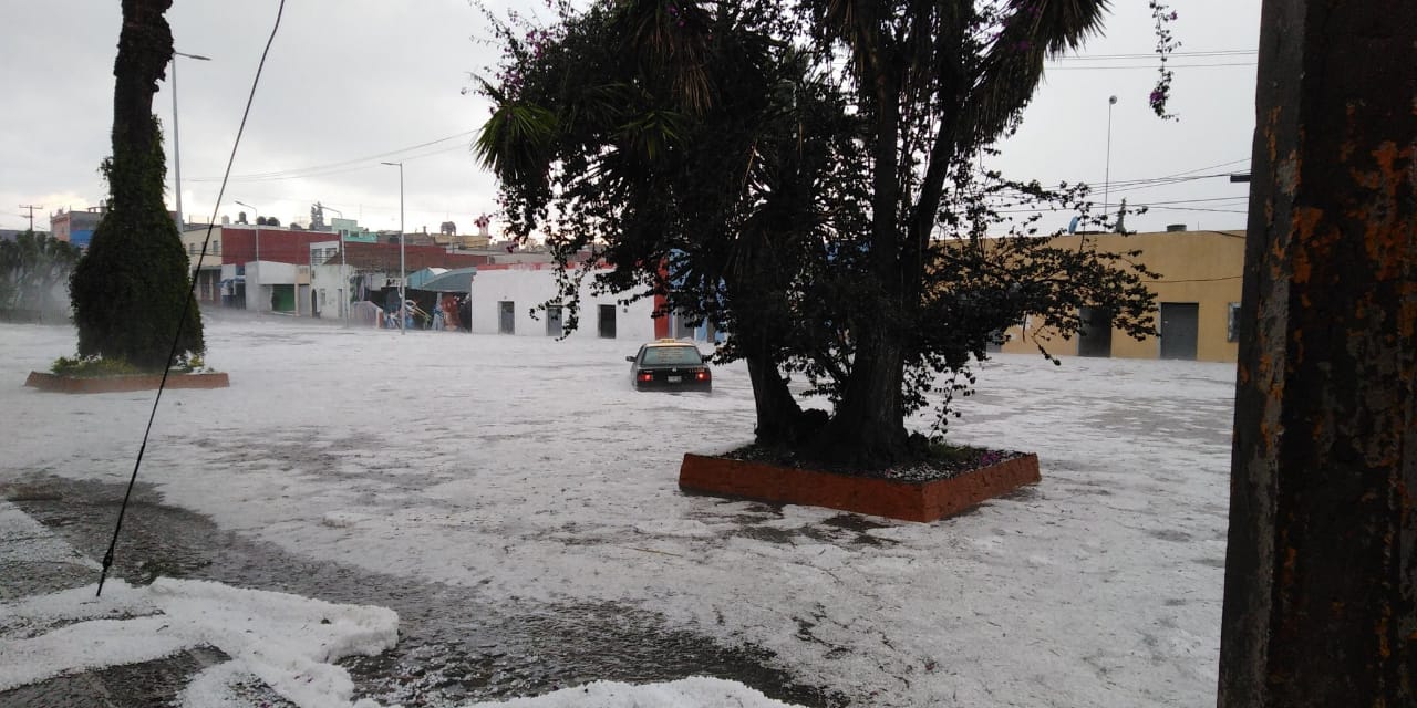 Activan operativo “Acuario” por intensa lluvia con granizo; laboran PC, Bomberos y Agua de Puebla