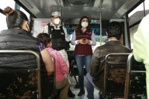 Implementa Gobierno de la Ciudad más seguridad y medidas de higiene en el transporte público