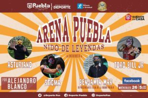 Desde la Arena Puebla, Deporte Municipal entrevistará virtualmente a figuras consagradas de la lucha libre