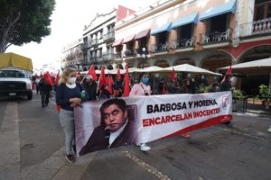 Antorcha campesina se manifiesta a nivel nacional contra Barbosa Huerta