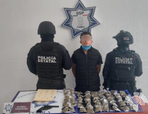 En Izúcar, Policía Estatal arresta a presunto asaltante de negocios