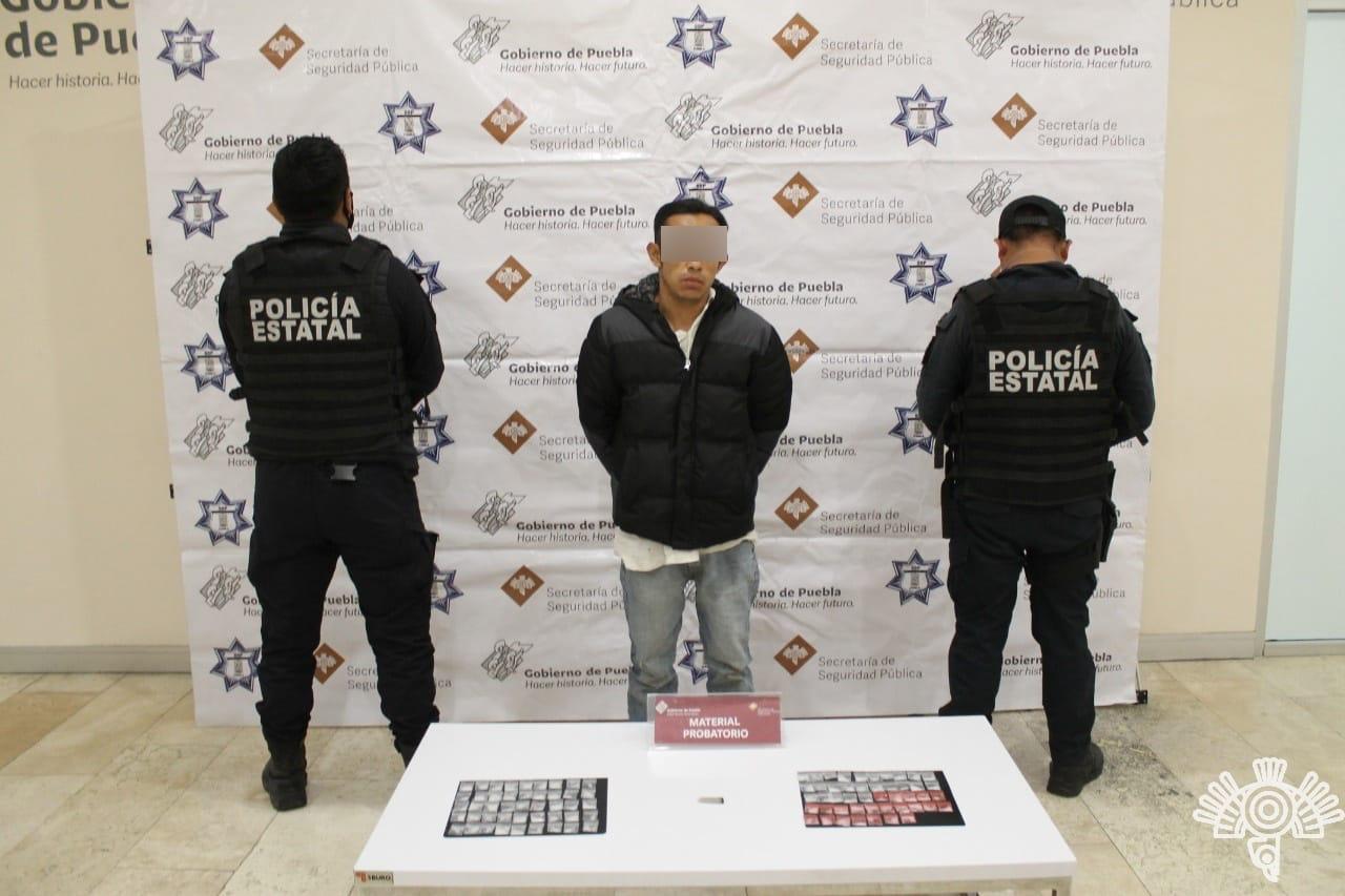 Presunto narcomenudista de Coronango es detenido en San Antonio Mihuacan