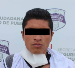 Detuvo Policía Municipal de Puebla a “el flaco”, probable asaltante de transeúntes