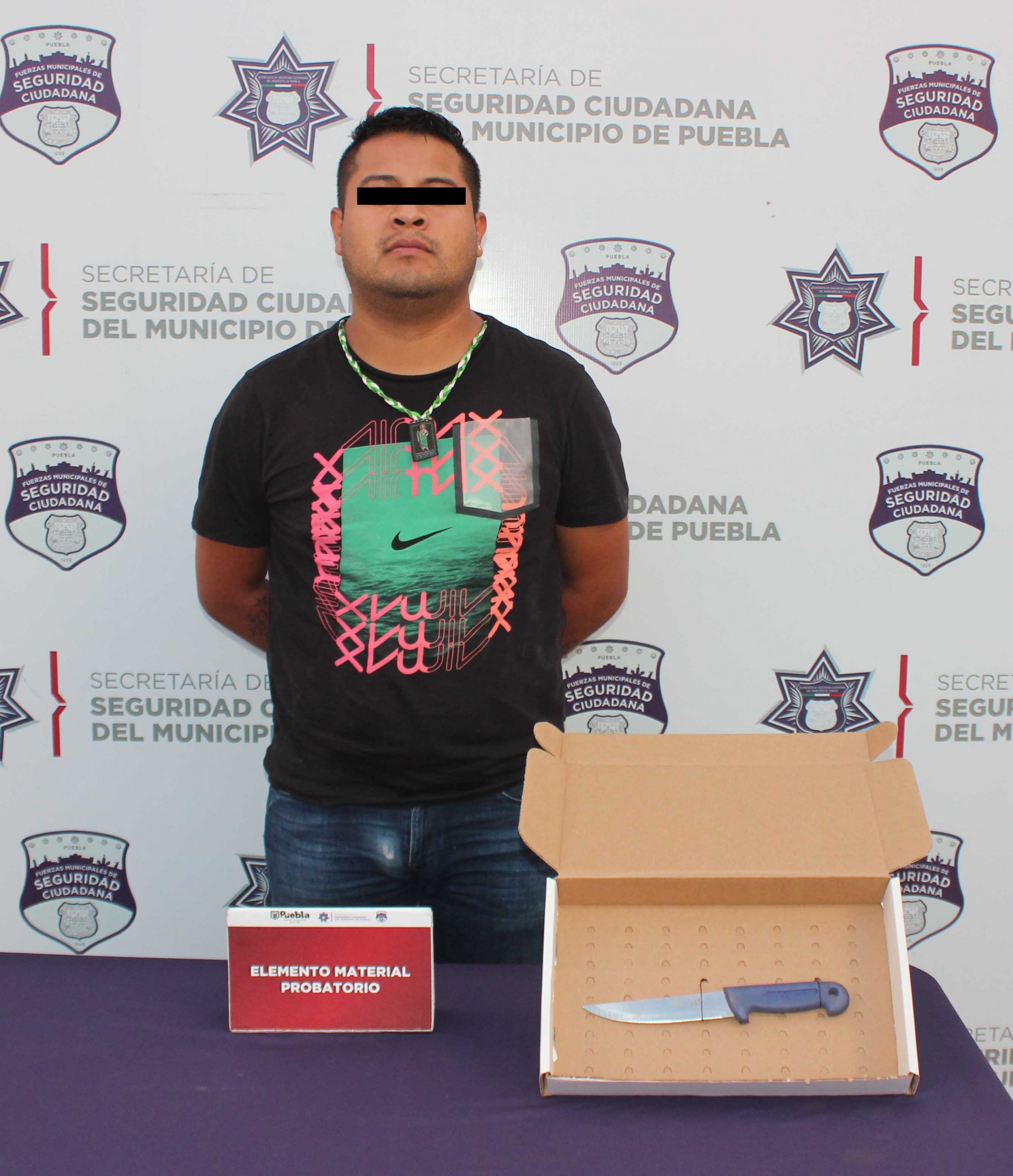 Detuvo Policía Municipal a líder de banda dedicada al robo contra tiendas departamentales