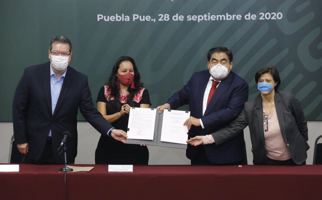 Puebla y Tlaxcala firman convenio para limpiar el Atoyac
