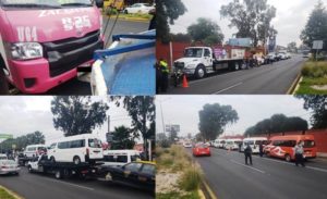 Detiene SMT 12 unidades irregulares en San Pedro Cholula