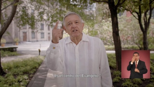 El Tribunal Electoral ratifica cancelación de spot de AMLO por mencionar al Papa