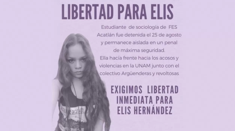 #LibertadParaElis: feministas acusan detención, aislamiento y tortura a estudiante de FES Acatlán